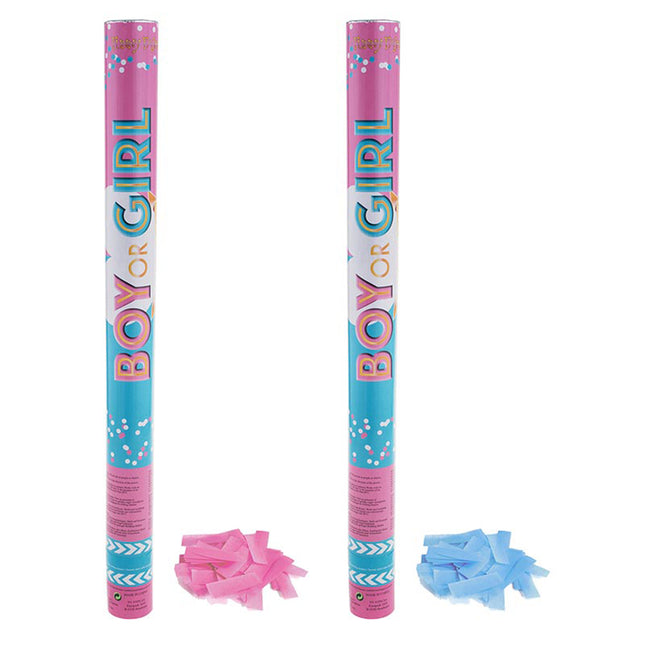 Konfettishooter Baby Gender Reveal 60cm Pink