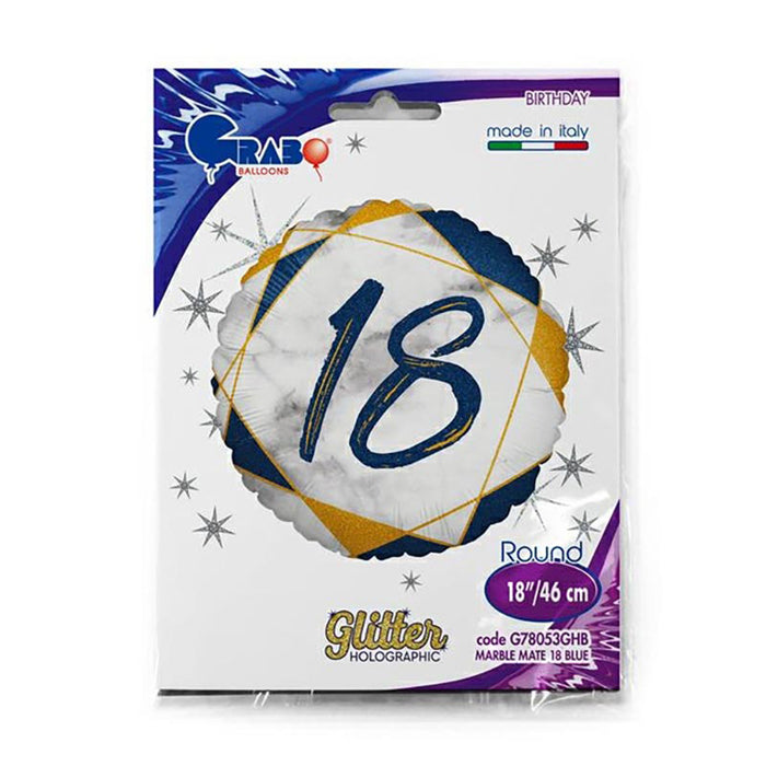 ABC18 HB 18 Marble Mate Glitter 46 cm