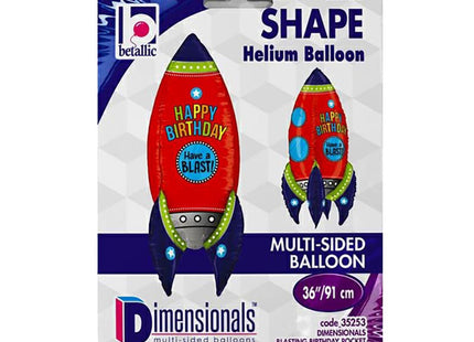 ABC Shape Happy Birthday Rakete