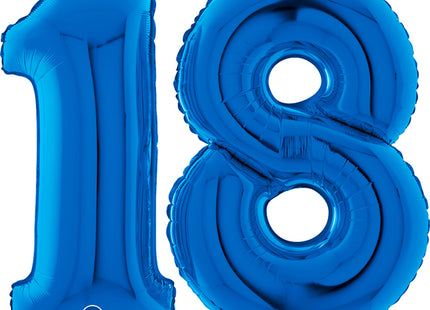 Riesenzahlen #18 Blau 40"/102 cm