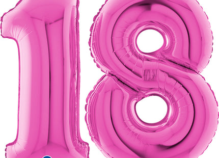 Riesenzahlen #18 Pink 40"/102 cm