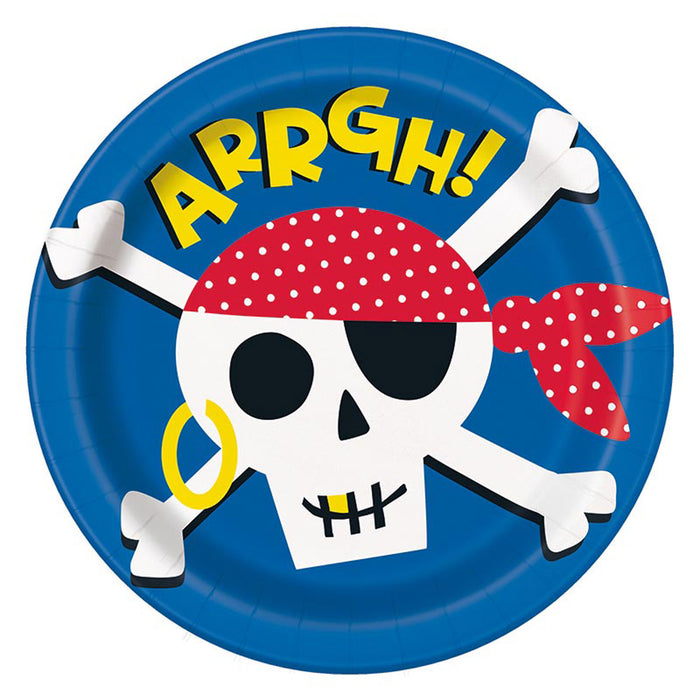 Pappteller "Ahoi Pirat" | Ø23cm/8Stk.