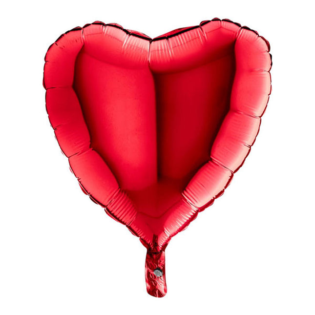 Uni 18 Herz ca. 46 cm ø Rot BULK