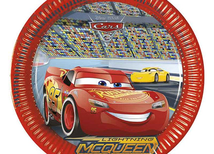 Pappteller Cars 3 23cm/8Stk. FSC