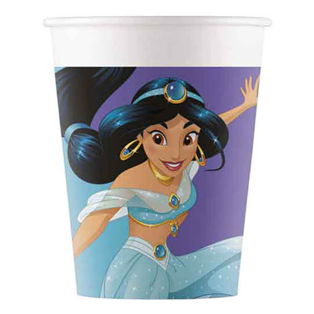 Pappbecher Aladdin Prinzessin Jasmin 200ml/8St FSC