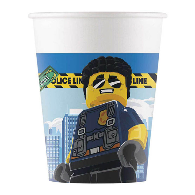 Pappbecher Lego City 200ml/8Stk. FSC Neu