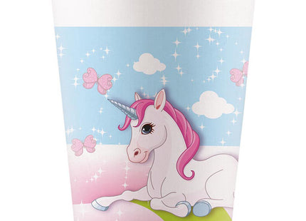 Pappbecher Einhorn 200ml/8Stk. FSC
