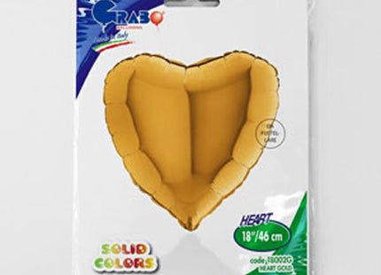 ABC18 Uni Herz 46 cm Gold