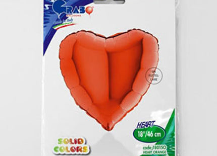 ABC18 Uni Herz 46 cm Orange