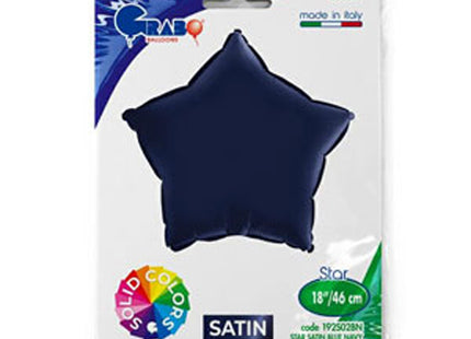 ABC18 Uni Stern 46 cm Satin Blau