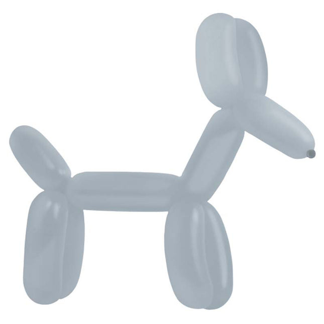 Modelling Ballons E260, Grau, 114 cm, 100 Stück