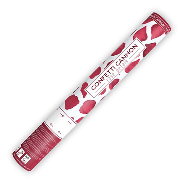 Konfettishooter Rosenblätter Rot 40cm