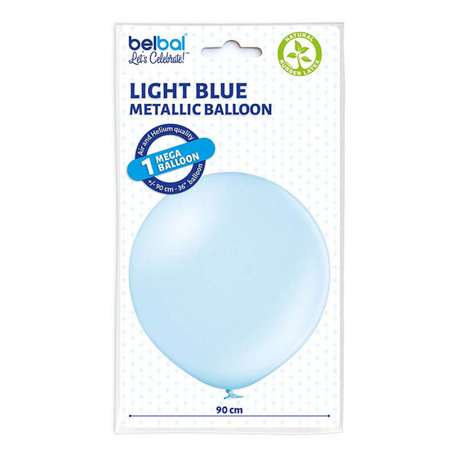 U250 Luftballon Ø 80cm/1Stk. | Metallic Hellblau #073