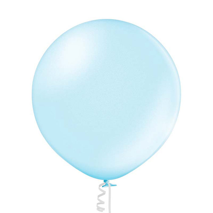 U250 Luftballon Ø 80cm/1Stk. | Metallic Hellblau #073