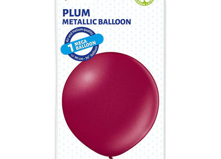 U250 Luftballon Ø 80cm/1Stk. | Metallic Pflaume #087