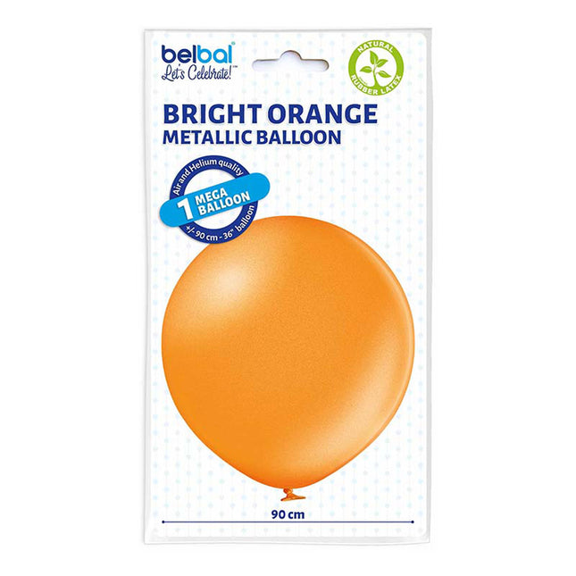 U250 Luftballon Ø 80cm/1Stk. | Metallic Orange #081