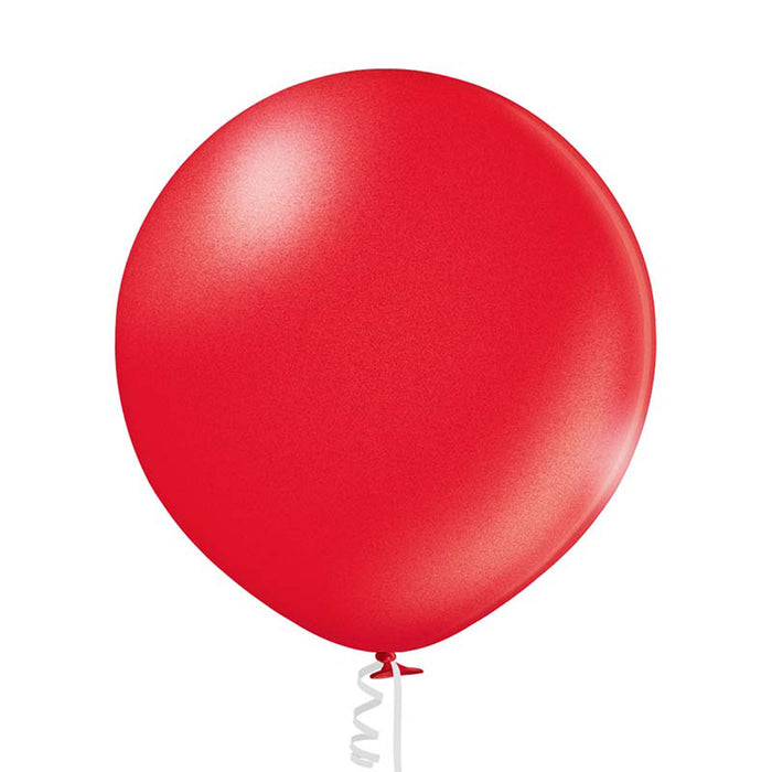 U250 Luftballon Ø 80cm/1Stk. | Metallic Kirschrot #080