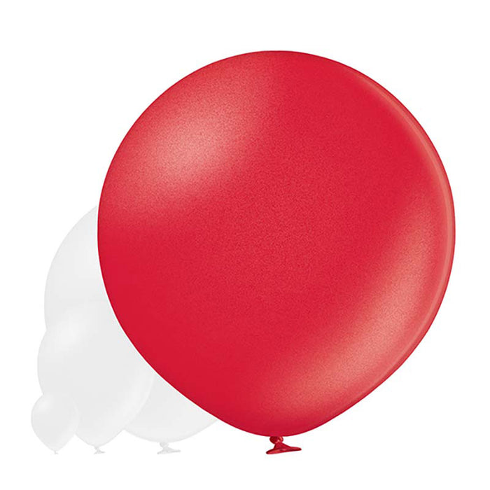U250 Luftballon Ø 80cm/1Stk. | Metallic Kirschrot #080