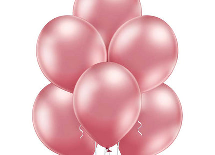 8 Luftballons Uni Glossy Ø30/33cm | Pink