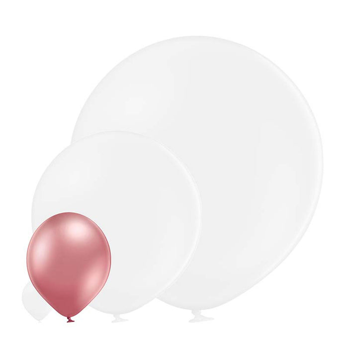8 Luftballons Uni Glossy Ø30/33cm | Pink