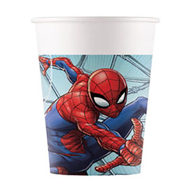 Pappbecher Spiderman 200ml/8Stk.FSC