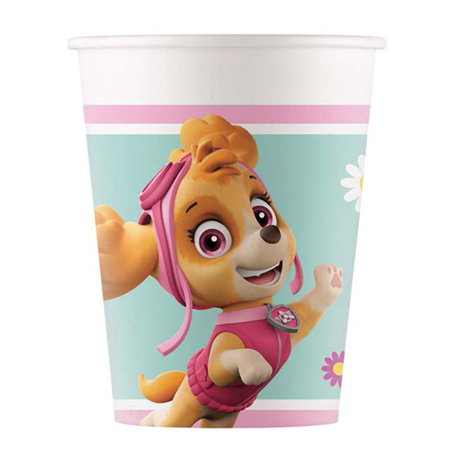 Pappbecher Paw Patrol Skye 200ml/8Stk. FSC