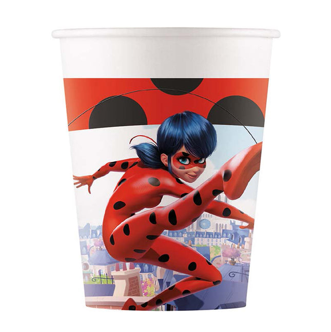 Pappbecher Miraculous Ladybug 200ml/8Stk. FSC
