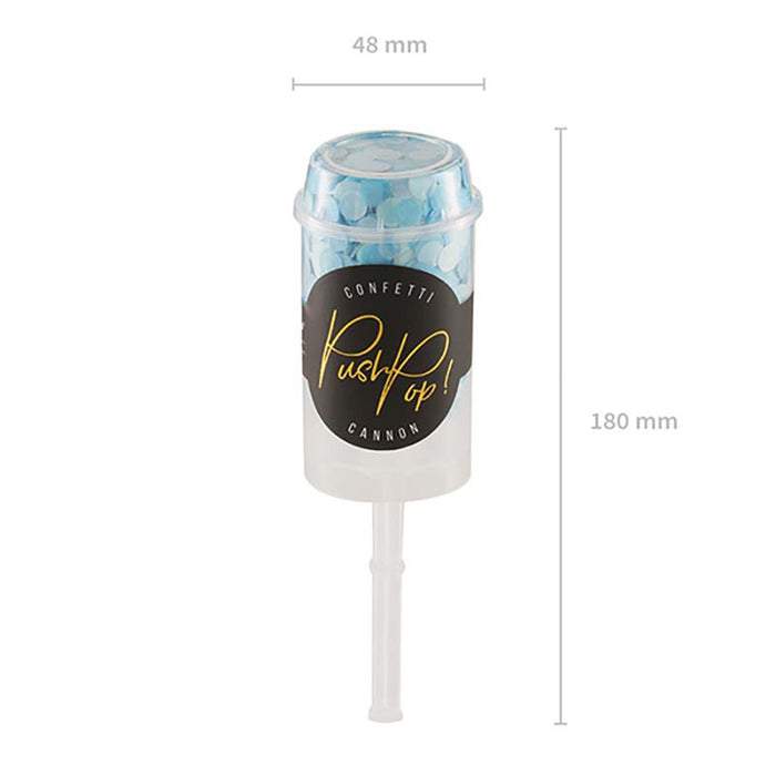 Push-Pop Konfetti Blau Minze