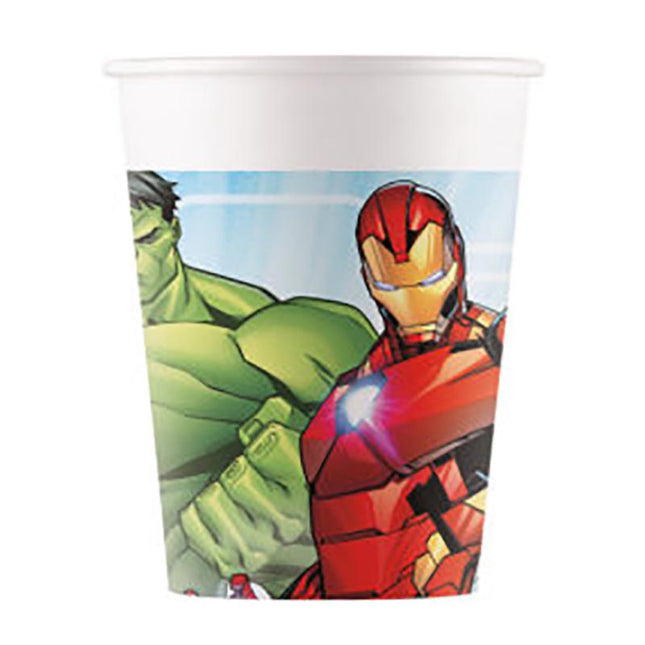 Pappbecher Mighty Avengers 200ml/8Stk. FSC NEU