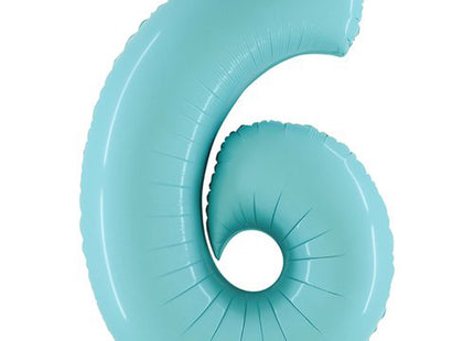 Riesenzahl Folienballon 40"/102cm | Pastel Blue #6
