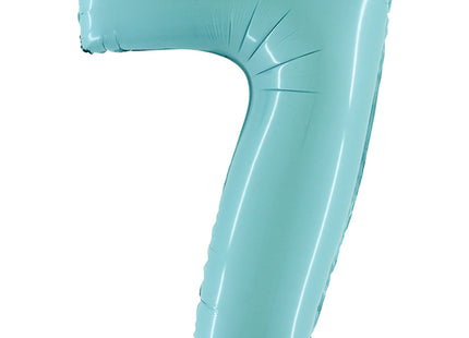 Riesenzahl Folienballon 40"/102cm | Pastel Blue #7