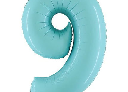 Riesenzahl Folienballon 40"/102cm | Pastel Blue #9
