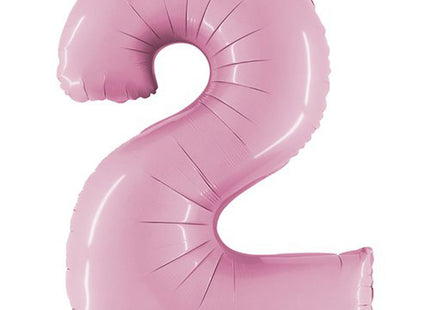 Riesenzahl Folienballon 40"/102cm | Pastel Pink #2