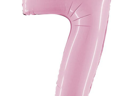 Riesenzahl Folienballon 40"/102cm | Pastel Pink #7