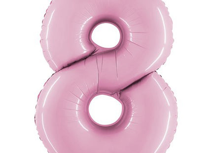Riesenzahl Folienballon 40"/102cm | Pastel Pink #8