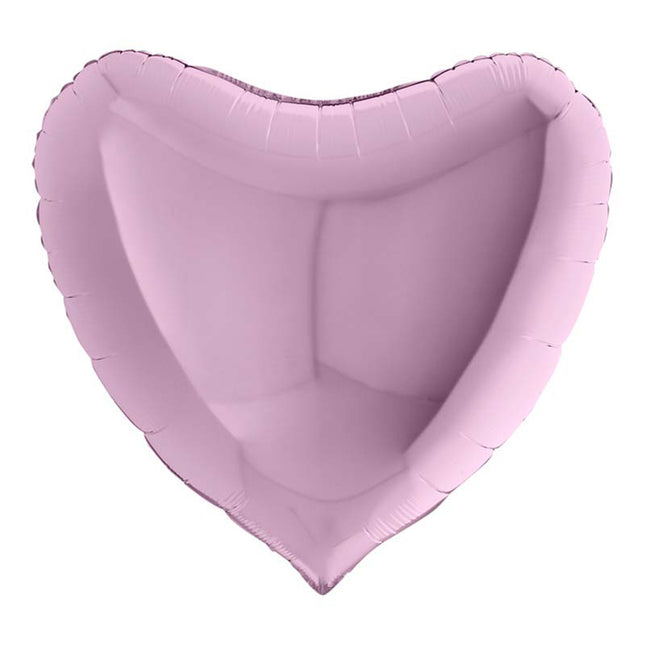 36"/Ø91cm Folienballon Lose - Uni Herz | Lila