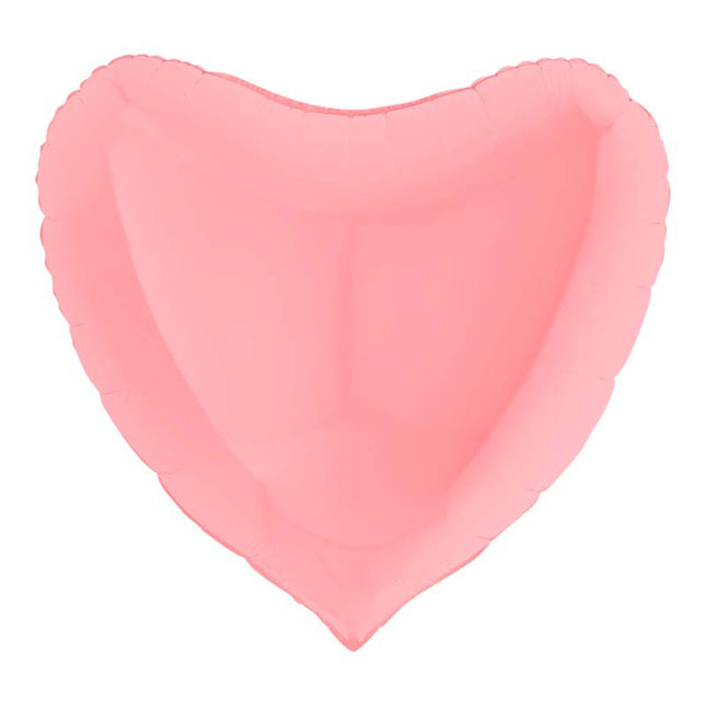 Herz Folienballon 36"/91cm (unverpackt)| Pink Matte