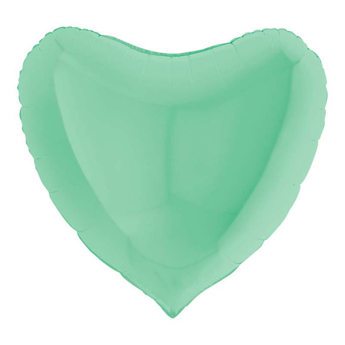 Herz Folienballon 36"/91cm (unverpackt)| Green Matte