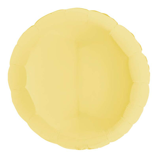 Uni 36 Rund ca. 91 cm ø Yellow Matte