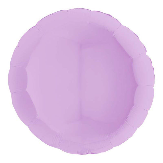 Uni 36 Rund ca. 91 cm ø Lila Matte