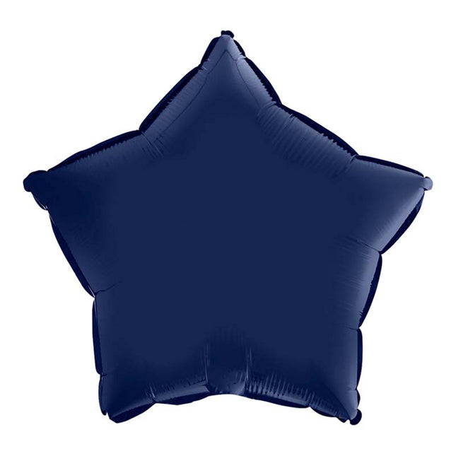 Stern Folienballon 18"/46cm (unverpackt) | Blue Navy Satin