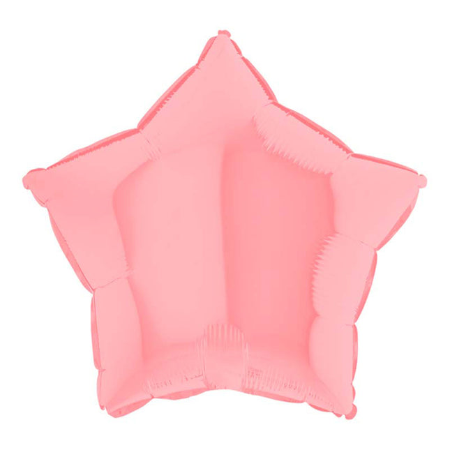 Stern Folienballon 18"/46cm (unverpackt) | Pink Matte
