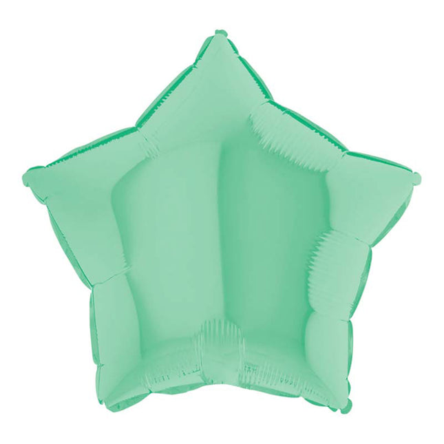 Stern Folienballon 18"/46cm (unverpackt) | Green Matte