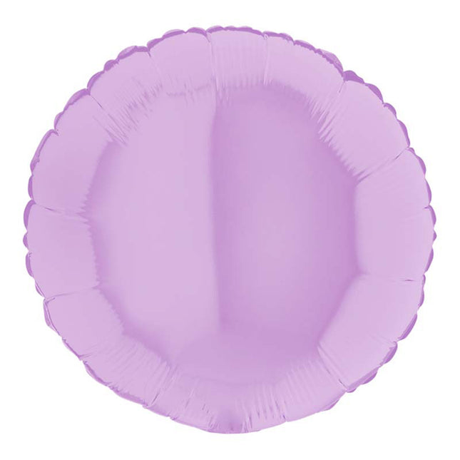 Folienballon Lose - Uni Rund ø 46 cm | Lila Matt