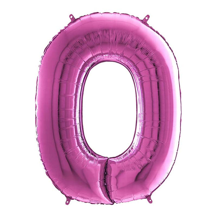 Riesenzahl Folienballon 26"/66cm | Pink #9