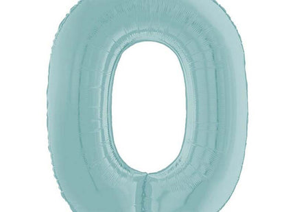 Riesenzahl Folienballon 26"/66cm | Pastel Blue #0