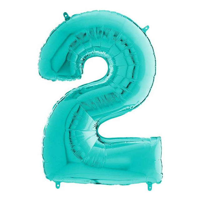 Riesenzahl Folienballon 26"/66cm | Tiffany #2