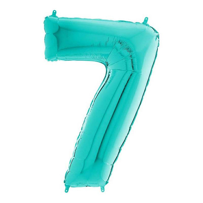 Riesenzahl Folienballon 26"/66cm | Tiffany #7