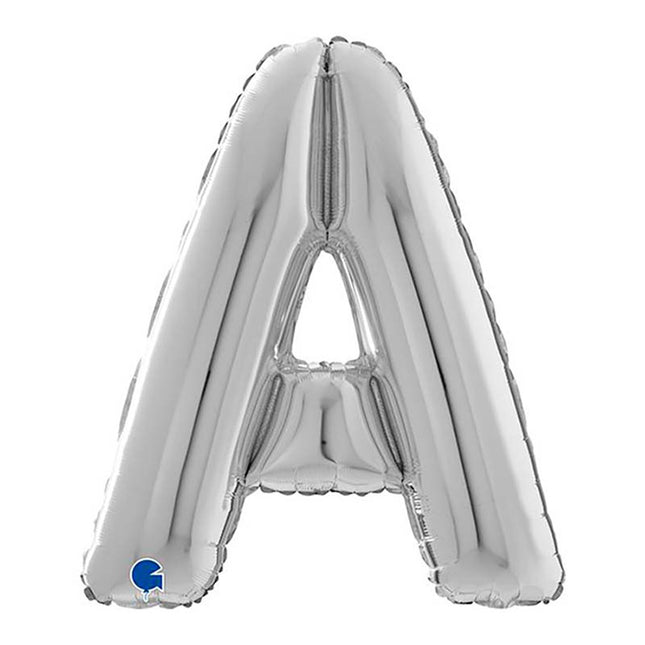 Riesenbuchstabe Folienballon 26"/66cm | Silber #A