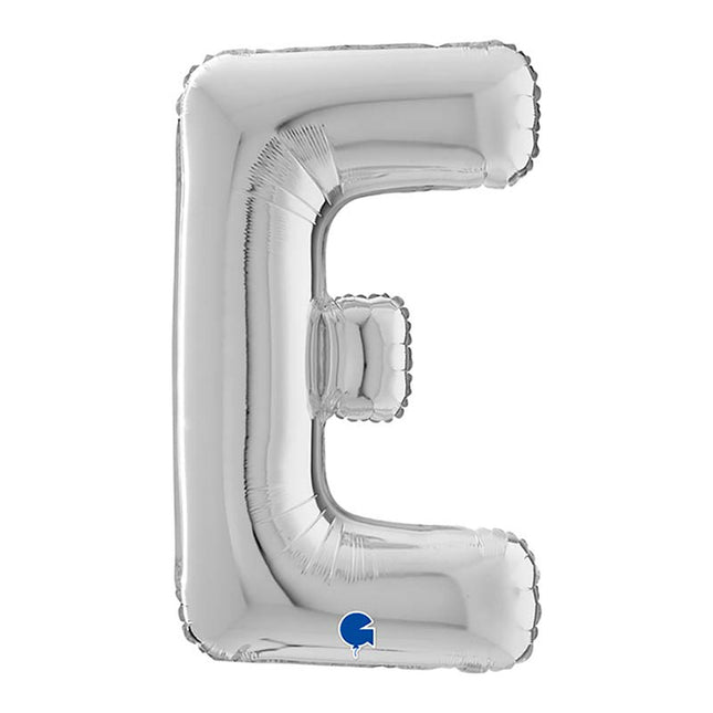 Riesenbuchstabe Folienballon 26"/66cm | Silber #E